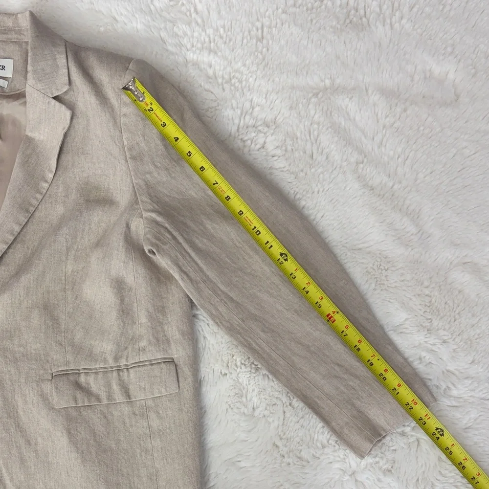 JAEGER Pure Linen ,Size 18,Women's ,Color Oatmeal,Blazer - Picture 15 of 17